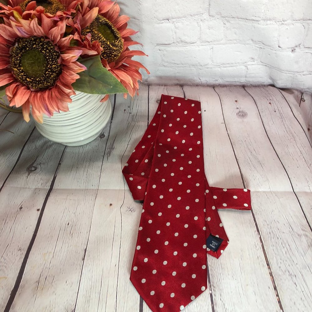 🛍🛍SOLD polo ralph lauren deep red neck tie - Picture 1 of 7